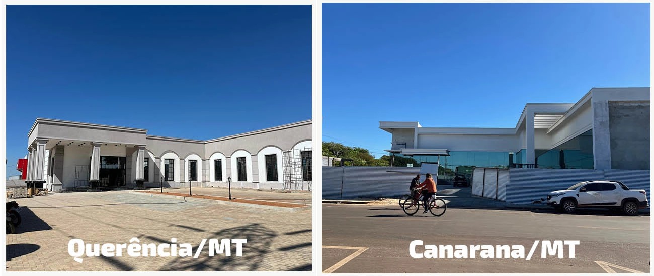 NOVAS AGÊNCIAS DO SICREDI ARAXINGU EM CANARANA/MT E QUERÊNCIA/MT TERÃO MAIS DE 1.000 m² E ESTRUTURA DE ALTO PADRÃO
