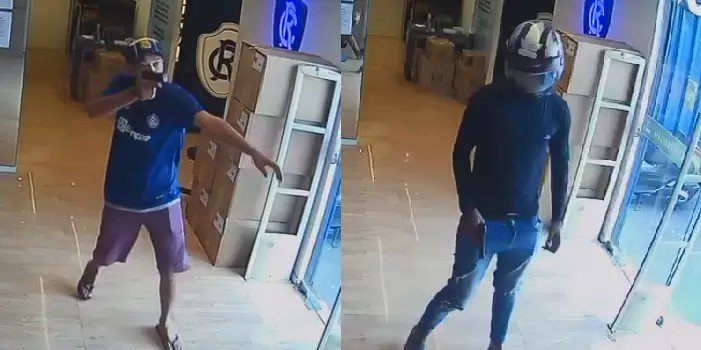 DUPLA ARMADA ASSALTA LOJA DO CLUBE DO REMO, NO BAENÃO, EM BELÉM